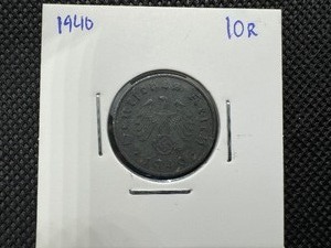 lot 96 image: 1940 Third Reich Germany 10 Reichspfennig