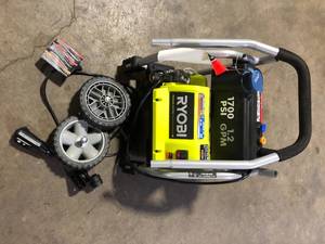 lot 22 image: Ryobi 1700 PSI Pressure Washer For Parts  Customer Returns See Pictures