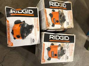 Lot of RIDGID 6 Gal. 3.5-Peak HP Wet Dry Vac  Customer Returns See Pictures