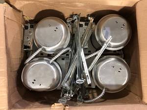 lot 33 image: HALO 6 in. Air-Tite, IC Rated, Remodel, Recessed Housing, (6-Pack) Slight Damage  Customer Returns See Pictures