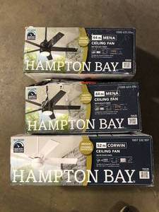 lot 4 image: Lot of Assorted Light Ceiling Fans Various Models and Conditions  Customer Returns See Pictures