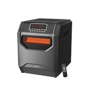 lot 19 image: WeWarm Electric 6 Element Infrared Space Heater Black Plastic Customer Returns See Pictures