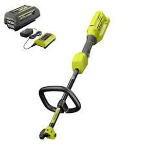 RYOBI 40V Expand-It Cordless Battery Attachment Capable Trimmer Power Head with 4.0 Ah Battery and Charger    Customer Returns See Pictures