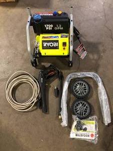 lot 29 image: Ryobi 1700 PSI Pressure Washer Customer Returns See Pictures
