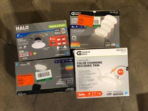 lot 34 image: Lot of Assorted Lighting Hardware Items Various Models and Conditions Customer Returns See Pictures