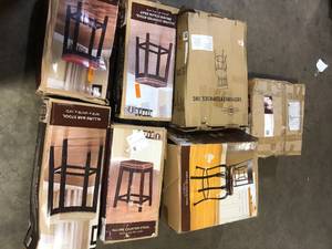 lot 26 image: Lot of Assorted Chairs and Stools Various Models and Conditions   Customer Returns See Pictures