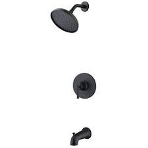 Glacier Bay Oswell Single Handle 1-Spray Tub and Shower Faucet 1.8 GPM in Matte Black (Valve Included)  Customer Returns See Pictures