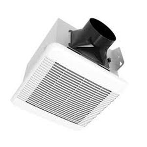 lot 21 image: Commercial Electric 110 CFM 1.5 Sone Bathroom Exhaust Fan with Humidity Sensing  Customer Returns See Pictures