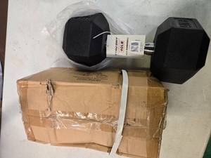 lot 7 image: Lot of a pair of 40LB Tru-Grit Dumbbells (NEW)