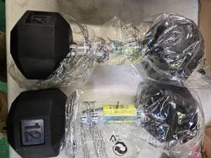 lot 11 image: Lot of a pair of 12LB Tru-Grit Dumbbells (NEW)
