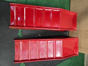 lot 36 image: 8000lbs Heavy Duty Car Ramps Set Auto Ramp Solid Steel Ramps