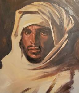 lot 13 image: Oil on Canvas Bedouin Arab John Singer Sargent   31 x40