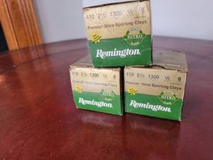 lot 76 image: Remington Sporting Clays .410 Guage Ammunition - 3 boxes