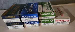 lot 78 image: 9mm Luger Ammunition  7 boxes