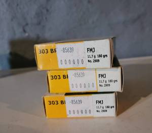 lot 79 image: Lellier Bellot 303 British 11.7g Ammunition  3 boxes