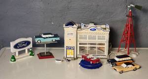 lot 101 image: Department 56 Ford Dealership Village House