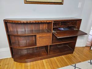 lot 92 image: Brutalist Sideboard Bookshelf