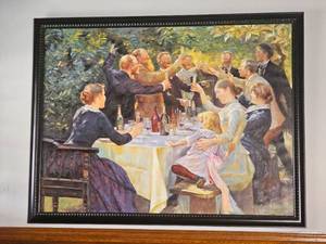 lot 18 image: Hip, Hip, Harrah - Reproduction Painting by Peder Severin Kroyer