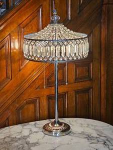 lot 141 image: Crystal Prysm Table Parlor Lamp