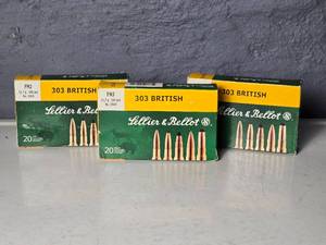 lot 160 image: Lellier & Bellor 303 British Ammunition - (3)