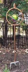 lot 166 image: Whimsical Copper Garden Sculpture Sprinkler