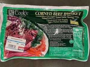 I - Cook's Corned Beef Brisket with Spice Packet, 4.1 lbs