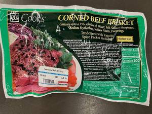 lot 153 image: Cooks Corned Beef Brisket with Spice Packet 2.78LBs
