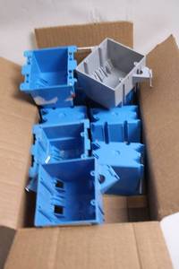 lot 26 image: Collection of 8 Electrical Wall Boxes