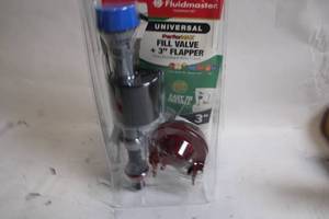 lot 50 image: Fluidmaster Universal Fill Valve with 3 Flapper