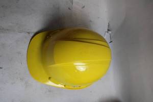 lot 62 image: Yellow Safety Hard Hat with Adjustable Suspension