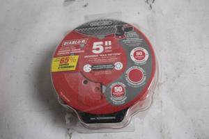 lot 63 image: Pack of 50 5-Inch Diablo Sanding Discs with Universal Hole Pattern