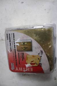 lot 78 image: Defender Security Entry Door Reinforcer Plate Solid Brass