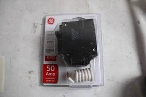 lot A-89 image: GE GFCI 50 Amp Circuit Breaker 120240VAC