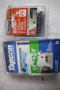 lot 100 image: Teks Self-Drilling Screws and Tapcon Concrete Anchors