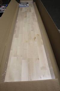 lot 115 image: Hardwood Reflections Unfinished Birch Shelving 12 x 6ft x 1.5