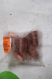 lot 104 image: Bag of 10 Copper Pipe Couplings