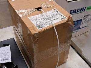 lot 468 image: Sound & Security Cable  75 degree C. Type CL3P 2 COND 18 GA Unshielded  Natural with Ripcord 304M