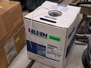 lot 470 image: Belden 1000 Plenum Cable  Unshielded  182C CBL-182WHTNS-PLN-BX