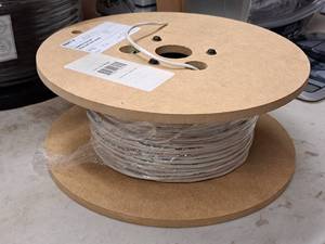 lot 471 image: Cable Wire on Spool  Comprehensive 2 Conductor 18 AWG CAC-18-2P-500 (White) (partial spool)