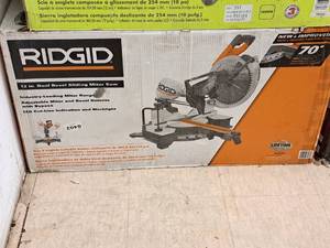 Ridgid® 12" Dual Bevel Sliding Miter Saw (New !)
