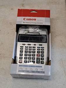 lot 490 image: Canon Mini Desktop Printing Calculator P23-DHV (New)