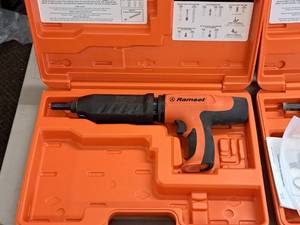 lot 420 image: Ramset Cobra Powder Actuated Fastener for Wood Framing with Plastic Carry Case