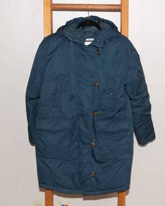 lot 16 image: Universal Thread Womens Small Long Parka Jacket - Navy, New With Tags