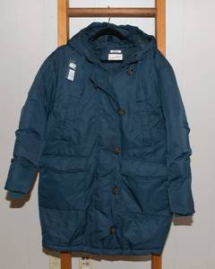 lot 52 image: Universal Thread Womens Large Long Parka Jacket - Navy, New With Tags