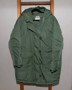 lot 75 image: Universal Thread Womens XL Long Parka Jacket - Olive, New Without Tags