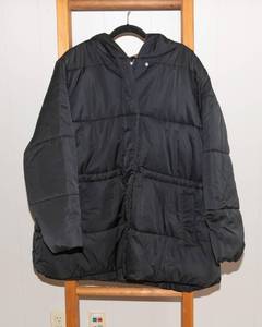 lot 81 image: Ava & Viv Womens 1X Mid-Length Puffer Jacket  Black, New With Tags