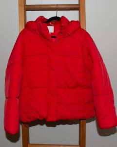 lot 83 image: A New Day XXL Red Zip-Up Puffer Jacket  New Without Tags