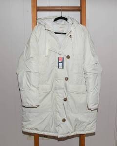 lot 92 image: Universal Thread Womens XXL Long Parka Jacket - Cream, New With Tags