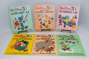 lot 11 image: Walt Disney Fun to Learn Library Books (1980s) - Set of 6