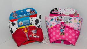 Set of 2 Brand New Children’s Life Jackets – Paw Patrol & Minnie Mouse (33-55 lbs)